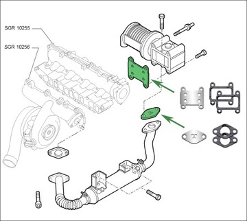 Заглушки EGR 1.9 CDTi OPEL Vectra C Zafira B