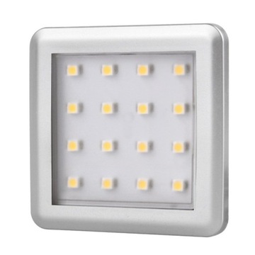 OPRAWA LED SQUARE 2 srebrna 1.5W 12VDC ciepła