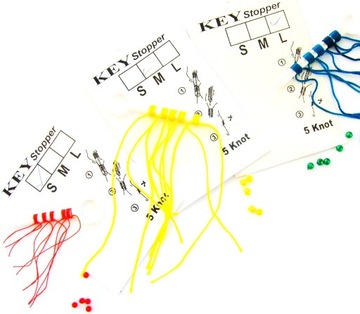 15 x STOPER SZNURKOWY Z KORALIKAMI S/ M /L STOPERY