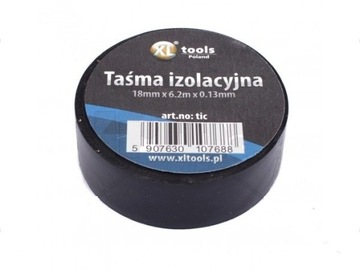 TAŚMA IZOLACYJNA CZARNA MOCNA 18mm x 6,2m - 1szt