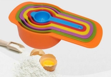 6x КУХОННЫЕ МЕРНЫЕ КРУЖКИ МЕРНЫЕ ЛОЖКИ