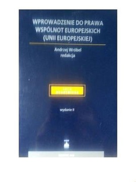 Wprowadzenie do prawa Unii Europejskiej,Wróbel