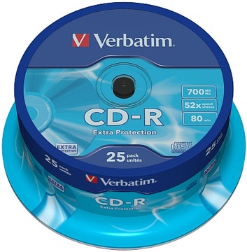 Verbatim CD-R c 25 Extra Protection PROMO + marker