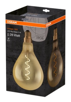 Светодиодная лампа накаливания 5W 28W Декоративная Osram VINTAGE