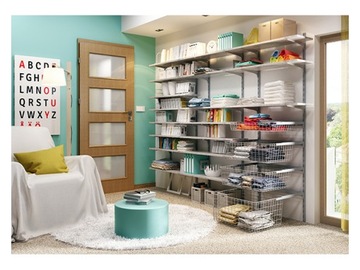 System regałowy Integri SZYNA PIONOWA pojedyncza WLS 1500 1.5m ANTRACYT