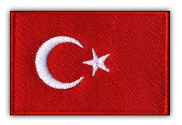 Turcja Naszywka Flaga Turcji, Turecka HAFT