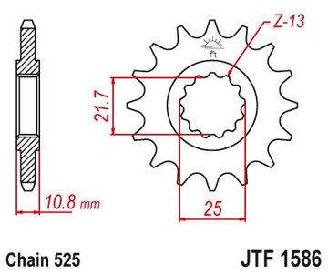 Комплект привода Yamaha TDM 850 1996-1998 гг. POWER+