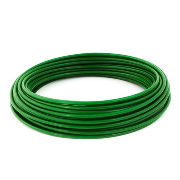 Lina linka Stalowa w Otulinie Otulina Powłoka PCV 1/2mm 1x7 ZIELONA 30mb