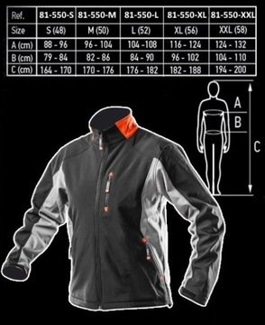 Kurtka robocza wodoodporna Softshell NEO 81-550