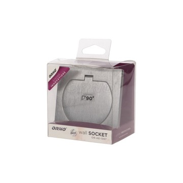 Герметичная встраиваемая водонепроницаемая стальная напольная розетка ORNO IP55