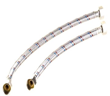 Wężyk w oplocie stalowym 30cm 1/2x1/2 WW wąż elastyczny we015