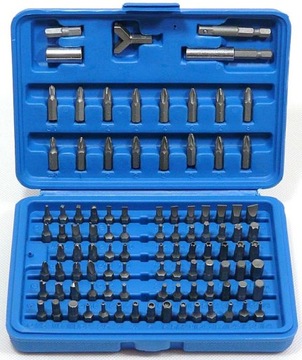 ZESTAW KOŃCÓWEK DO WKRĘTARKI WIERTARKI BITY 100