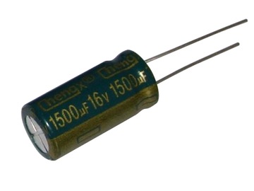 Kondensator 1500uF 16V 105C 10x20mm LOW ESR