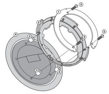 KAPPA BF08K mocowanie adapter pierścień TANKLOCK DUCATI