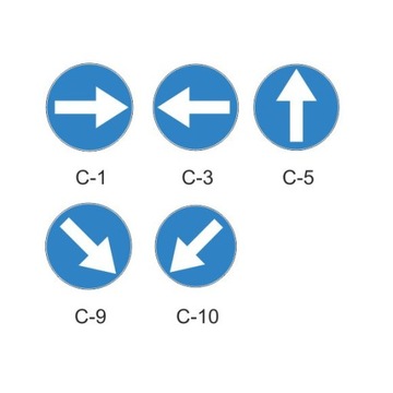 Наклейка на дорожный знак C1 C3 C5 C9 C10 Lico 400