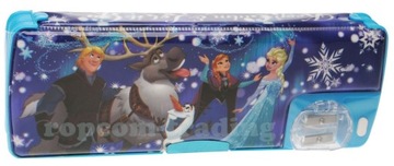 Пластиковый пенал FROZEN, многофункциональный, двусторонний