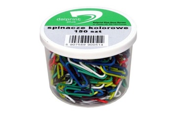 Spinacze 150szt 28mm KOLOR słoik DALPRINT
