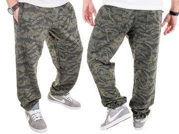 Spodnie Męskie Dresy Army Moro Joggery Baggy XL