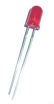 DIODA DIODY LED CZERWONE 5mm 25sztuk (0931)