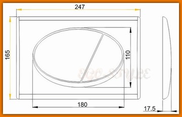 AlcaPLAST Кнопка смыва матовый хром M72 DELFIN