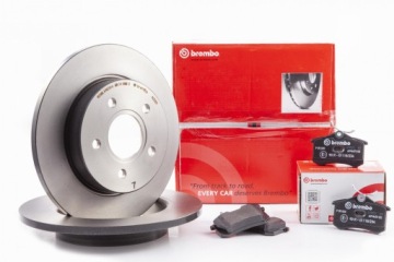 Tarcze Klocki BREMBO Tył - VW SCIROCCO 253mm