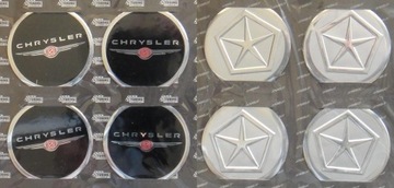 CHRYSLER 60mm EMBLEMATY NAKLEJKI NA KOLPAKI FELGI