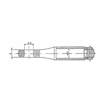 Ucho zaczep przyczepy z tuleją obrotową 4T 45mm