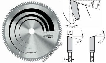 Tarcza piła widiowa do drewna BOSCH 216 60 Z 2,0