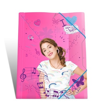 VIOLETTA MUSIC teczka na dokumenty A4 plastikowa