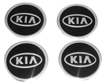 KIA 60mm, emblematy naklejki logo - KOŁPAKI FELGI