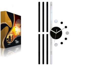 СОВРЕМЕННЫЕ НАСТЕННЫЕ ЧАСЫ - БОЛЬШОЕ ЗЕРКАЛО 60 СМ LINE