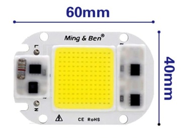 LED COB 30W 220V 230V NEUTRALNA 4500K+ Pasta