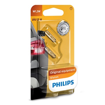 Лампы Philips W1.2.W Vision +30 % больше света