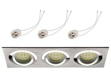 Oprawa halogenowa do LED 230V CT61-3 GU10 potrójna