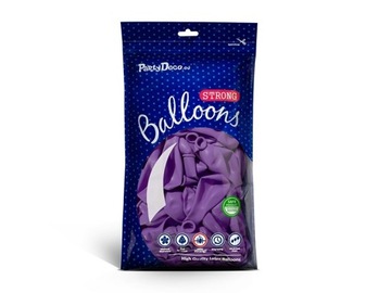 Balony lateksowe Strong, Fioletowe, Pastel Lavender Blue 30cm, 10szt.