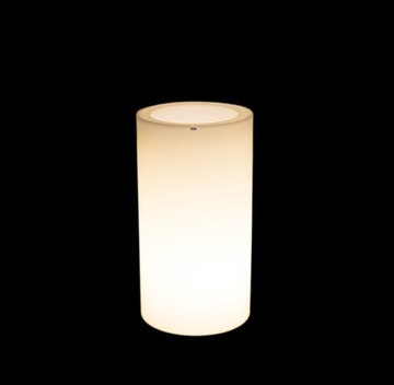 DONICA ŚWIECĄCA OGRODOWA LED CIEPŁA DONICZKA PODŚWIETLANA 75 CM