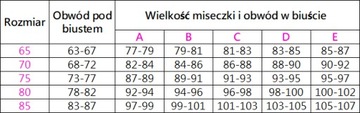 Biustonosz HENDERSON RAFF bardotka odpinane RAMIĄCZKA 70C