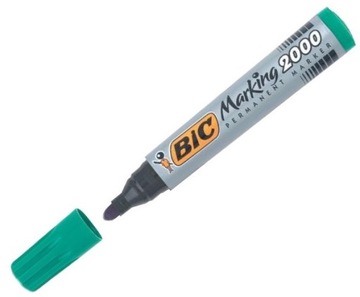 MARKER PERMANENTNY BIC OKRĄGŁY PISAK ZIELONY