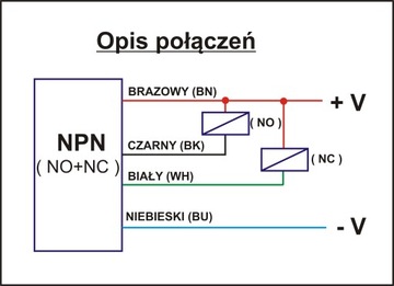 Индуктивный датчик приближения M18 NPN NO+NC Sn-8