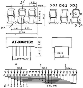 ART New LED 3 DIGITS 0.36