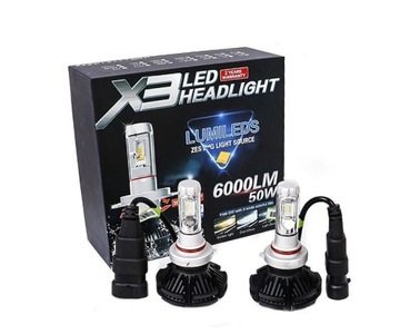 Żarówki 2szt LED HB4 X3 ZES 50W 12000lm LUMILEDS