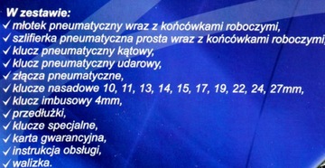 Набор гаечных ключей и пневмоинструмента 33 шт. ГЕКО G00583