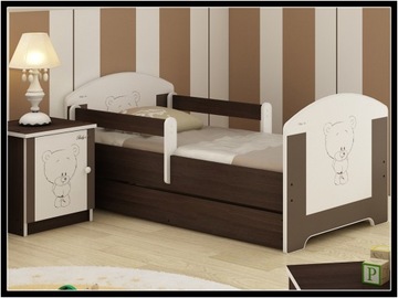 Детская кроватка OSKAR 140X70 BABY BOO поролоновый матрас - кокос + ящик