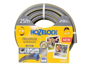 Hozelock 116251 wąż ogrodowy 25 m Szary, Żółty PCW