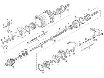 Провод толкателя ступицы SRAM SACHS S7