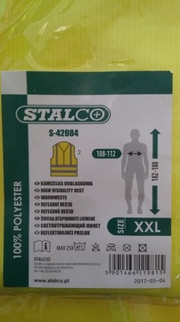 KAMIZELKA ODBLASKOWA ROZ. XXL STALCO S-42084
