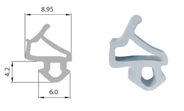 Уплотнитель оконный EPDM S-1126 A Veka