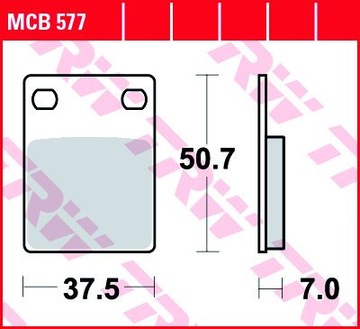 ТОРМОЗНЫЕ КОЛОДКИ TRW HONDA 80 CITIFLY 99- MCB577