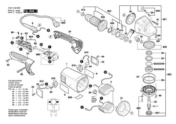 Шестерня BOSCH GWS 20-230 21-230 H JH PWS