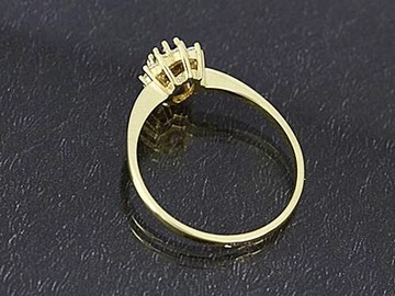 zlatý prsteň 585 - čierny R-12 Rokarte